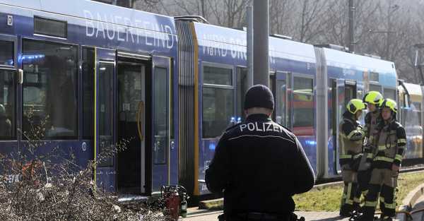 Woman sets fire to tram in eastern Germany