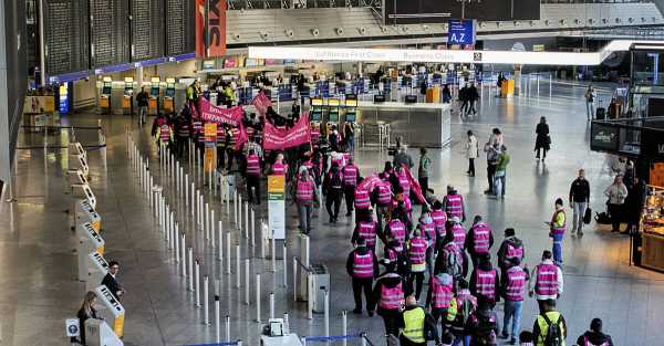 One-day strike at 13 German airports halts most flights