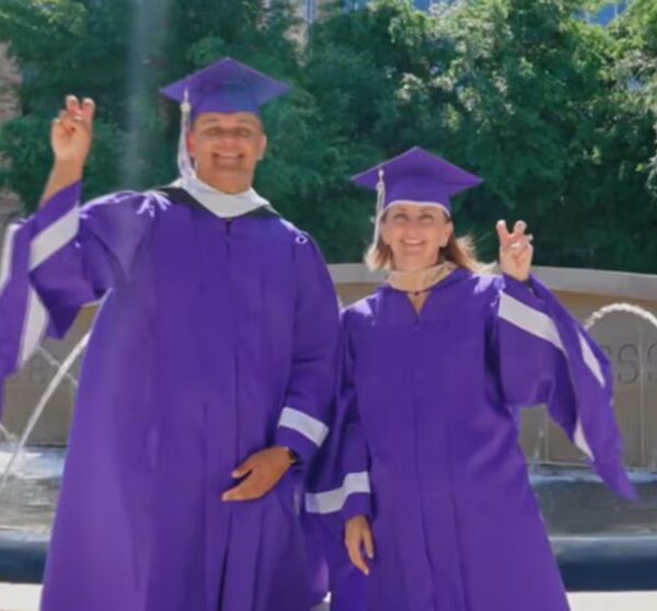 Video: Mother and Son Graduate from College Together