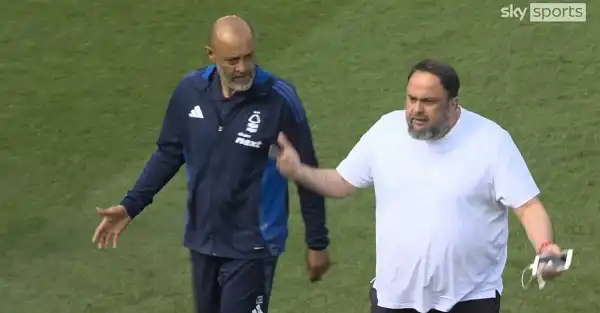 Evangelos Marinakis 'proud' of Forest manager Nuno despite on-pitch confrontation