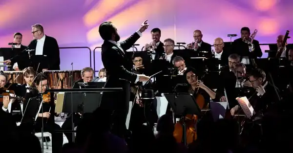 Strauss's Blue Danube was beamed into space, and Vienna celebrated with a concert