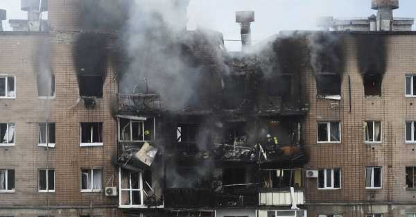 Russian drones and missiles target Ukrainian city of Kharkov