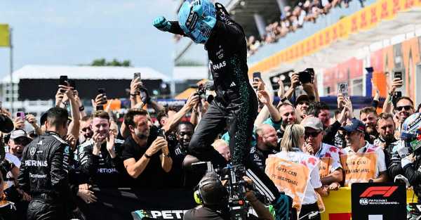 Lando Norris and Oscar Piastri collide as George Russell takes Canadian Grand Prix win