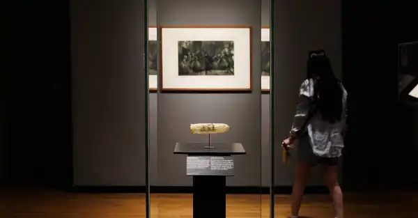 200-year-old condom on display at Amsterdam's Rijksmuseum