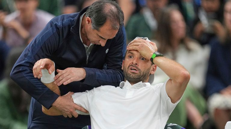 Grigor Dimitrov to miss US Open with chest injury sustained during heartbreaking Wimbledon exit