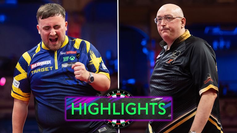 World Matchplay 2025: Luke Littler beats Andrew Gilding as Josh Rock ends Gerwyn Price's title hopes in Blackpool