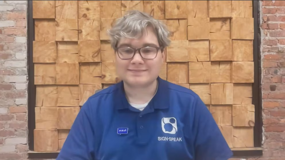 Video about an app that transforms communication for deaf people