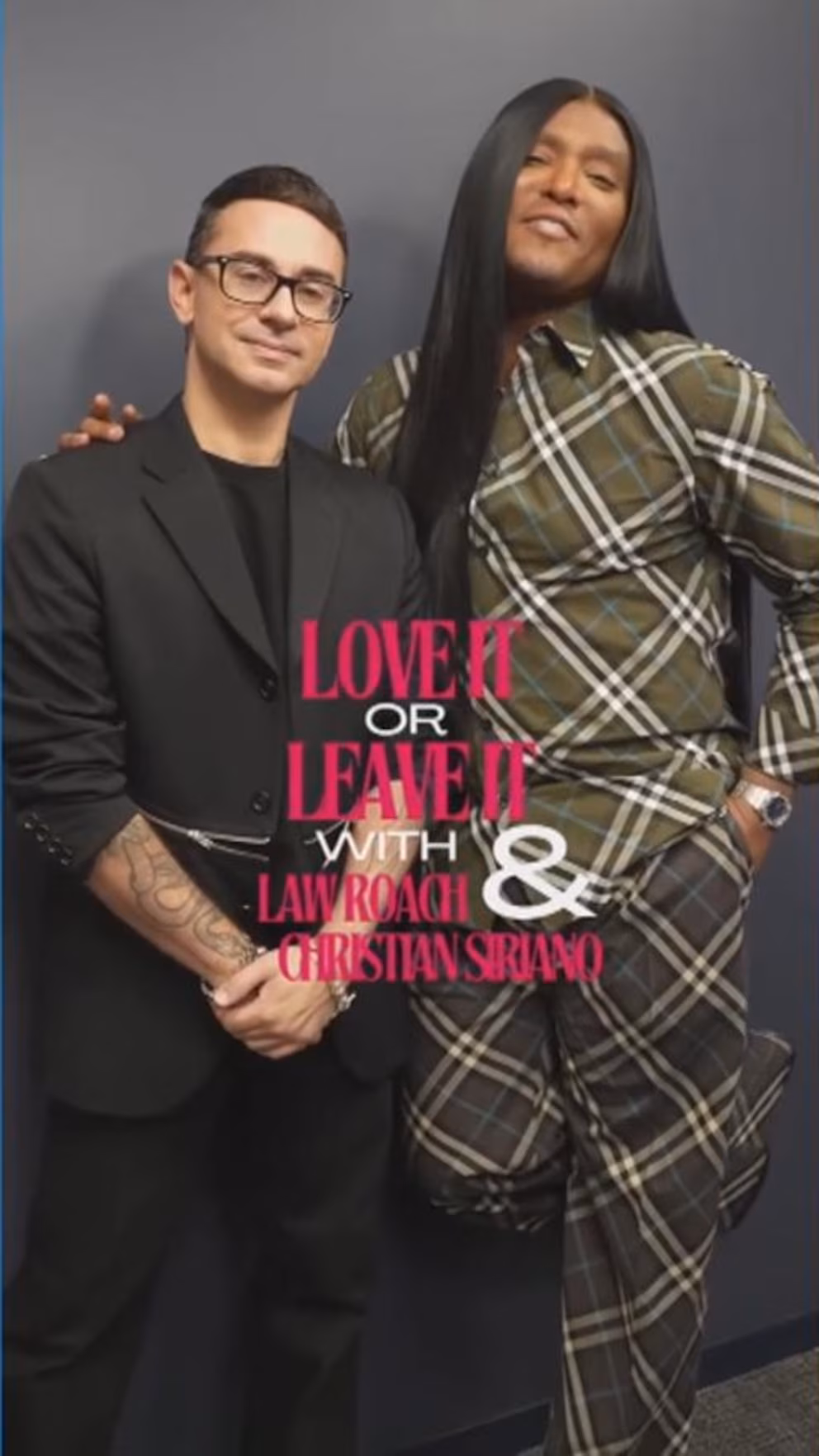 Video of Christian Siriano and Law Roach performing “Love It or Leave It” with GMA
