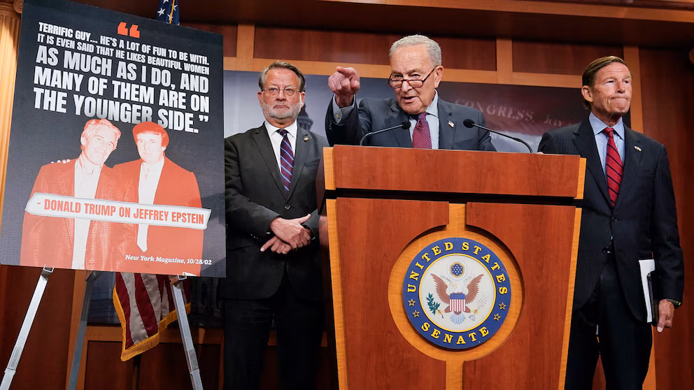 Senate Democrats try to force DOJ to release Epstein files using little-known law