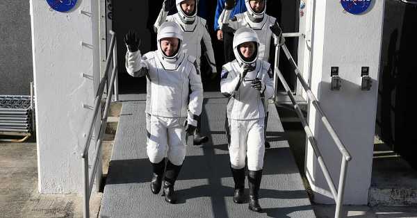 Astronauts who missed out on last year's flight finally get a chance to fly into space