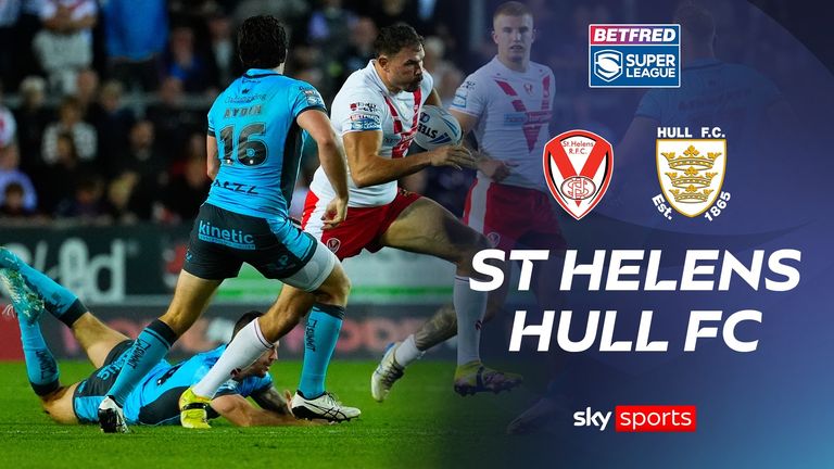 Super League: St Helens beat Hull to move up to second in the table, while Leigh Leopards eventually beat Salford Red Devils.