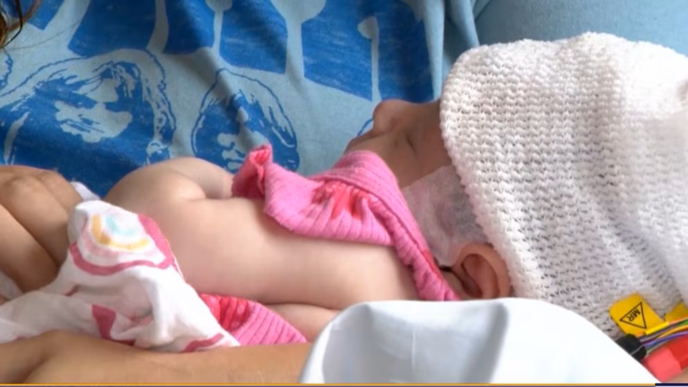 Video Baby battles suspected rare case of tick-borne virus