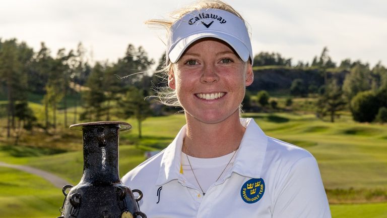 Women's European Tour: Amateur Meija Ortengren recovers from late wobble to win maiden title as England's Talia Martin finishes fourth