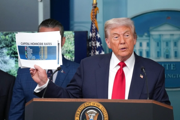 Trump’s DC police takeover polls poorly — but crime is still his best issue