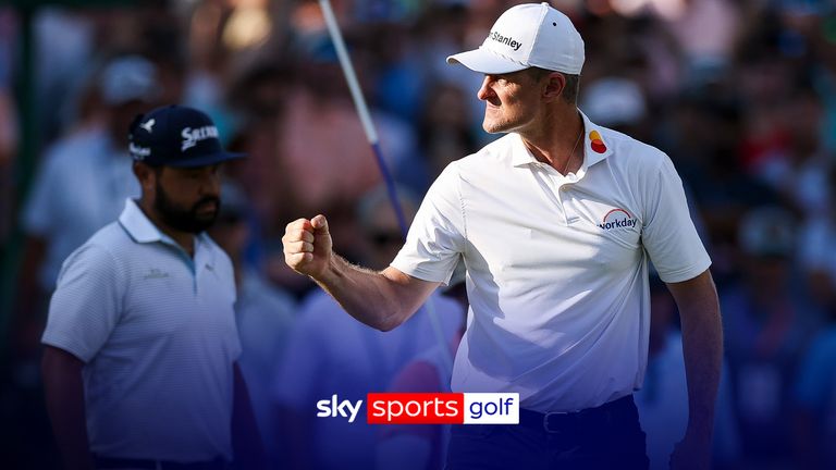 FedExCup Playoffs: Justin Rose wins St Jude Championship on third playoff hole against JJ Spawn after Tommy Fleetwood pulls out