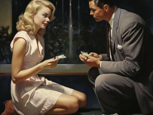 Why is a woman simply obliged to ask for money from a man she is in a relationship with?
