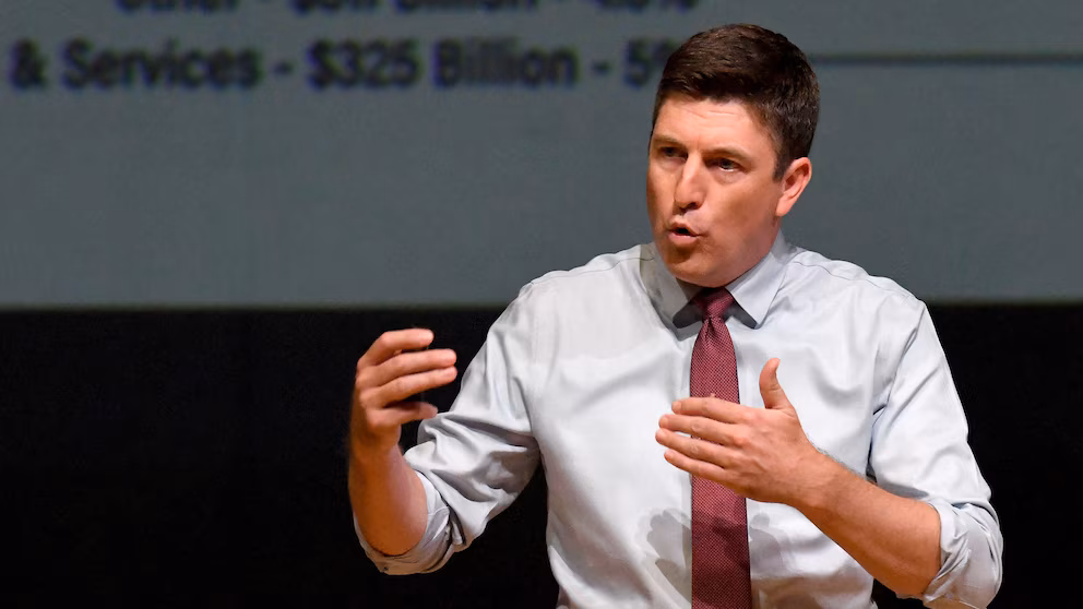 Republican Rep. Bryan Steil booed defending Trump tariffs at Wisconsin town hall