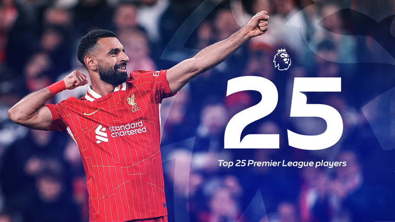 Sky Sports have ranked the Premier League's top 25 players ahead of the 2025/26 season.