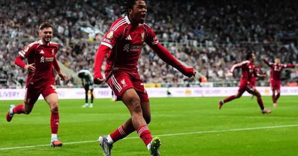 Virgil van Dijk hails Rio Ngoumohia's 'dream debut' for Liverpool against Newcastle