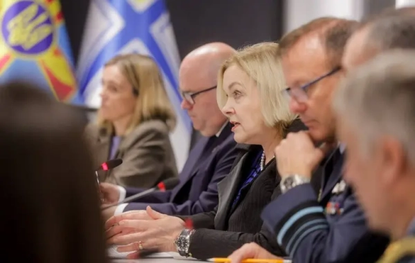 New Zealand Defense Minister Judith Collins arrives in Kyiv