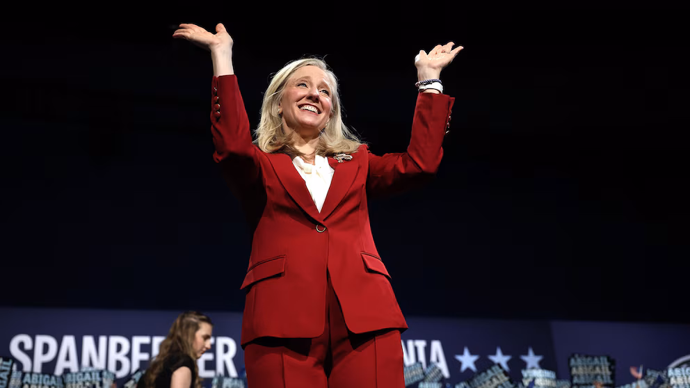 Abigail Spanberger, Democrat, poised to break ground as Virginia’s inaugural woman governor, shifting state leadership to Democratic control.