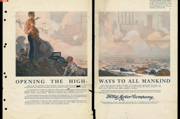 1924 Ford ad in a magazone