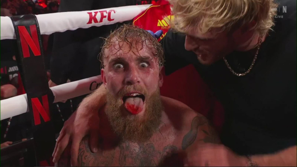 Jake Paul after the knockout