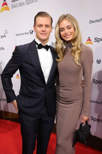 Mick Schumacher and Leila Hasanovych