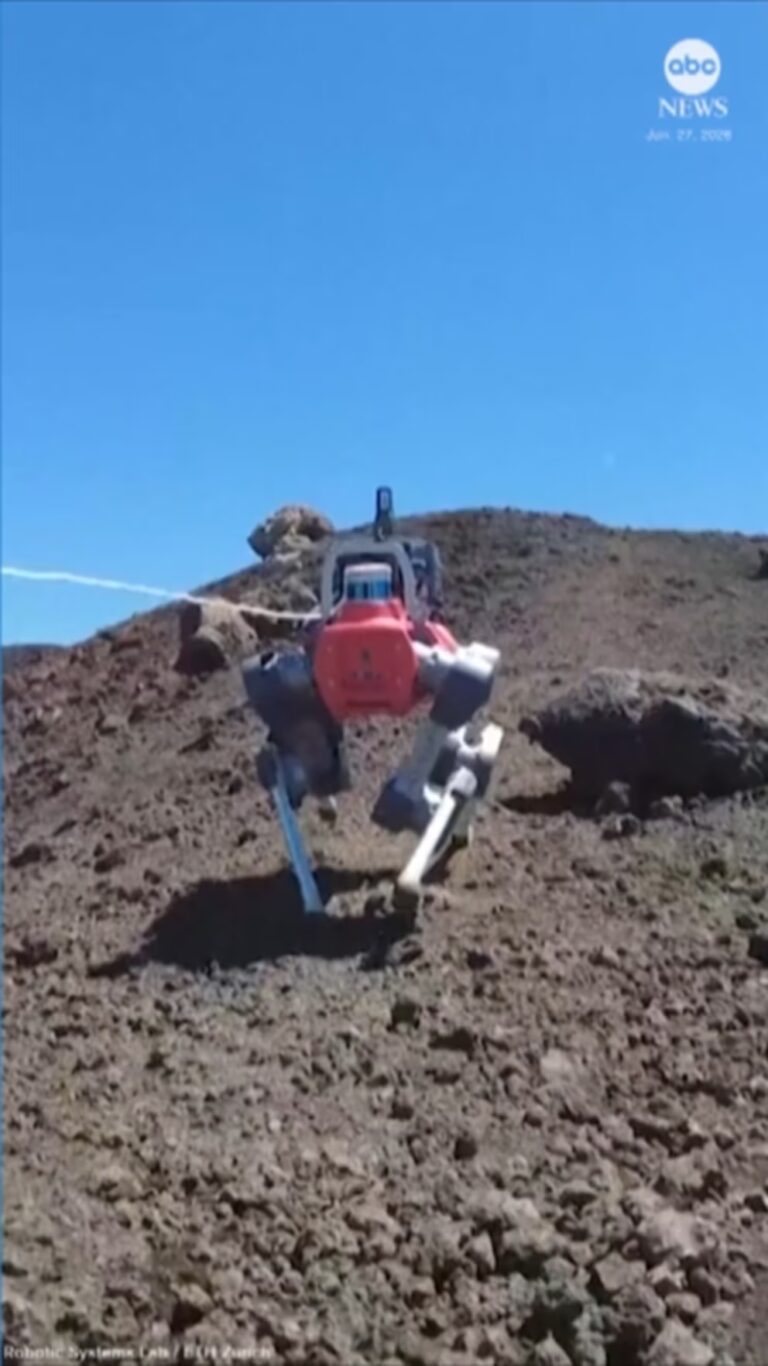 Robot Canine Explored Etna's Hillsides 3