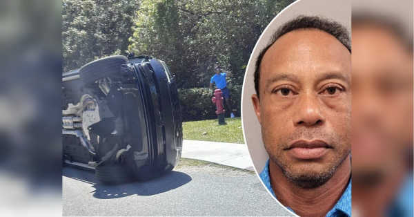 Billionaire golfer Tiger Woods caused another car accident: Donald Trump's reaction (photo, video)