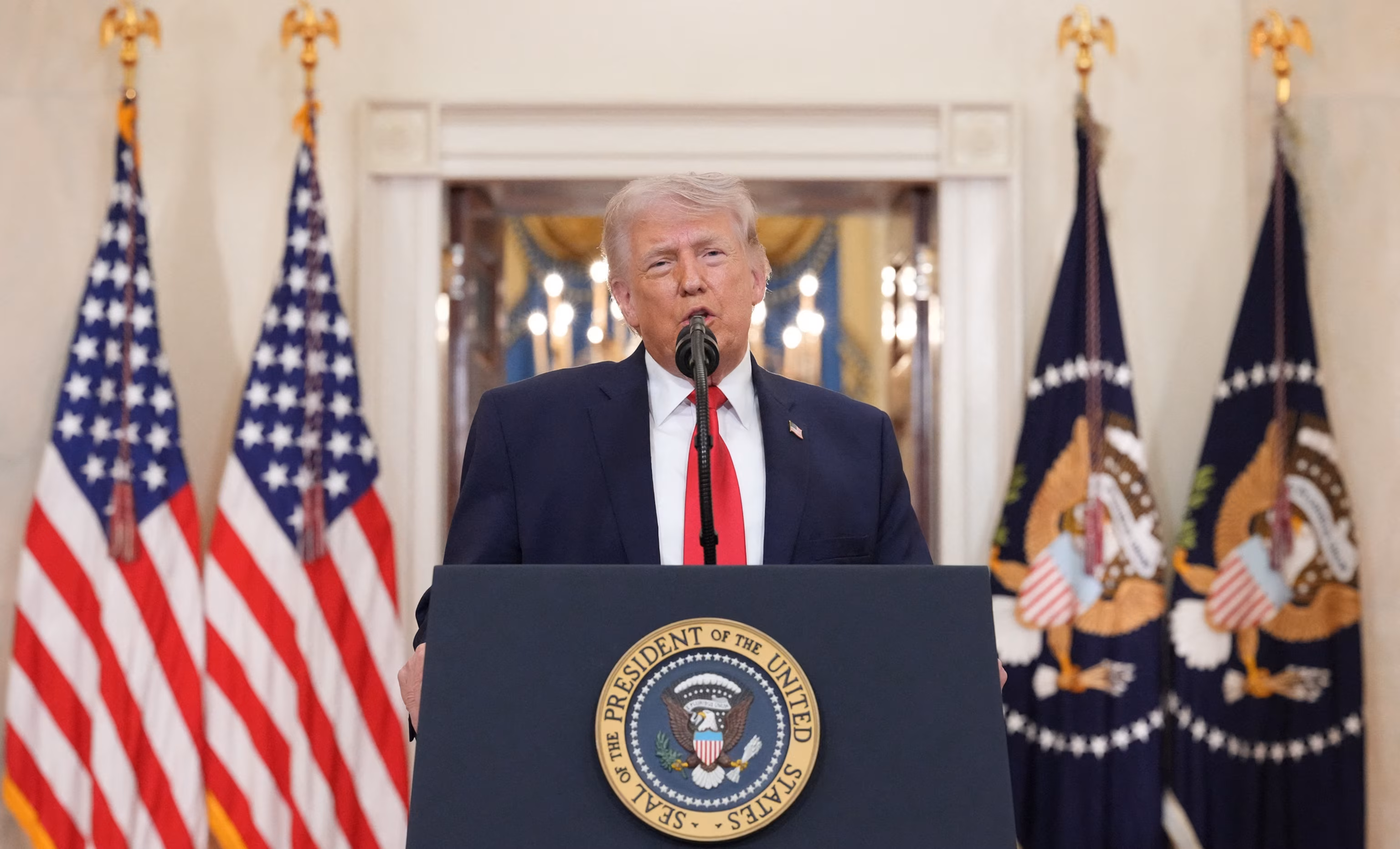 Equities end uneven after Trump pledges intense Iran sanctions soon. 6