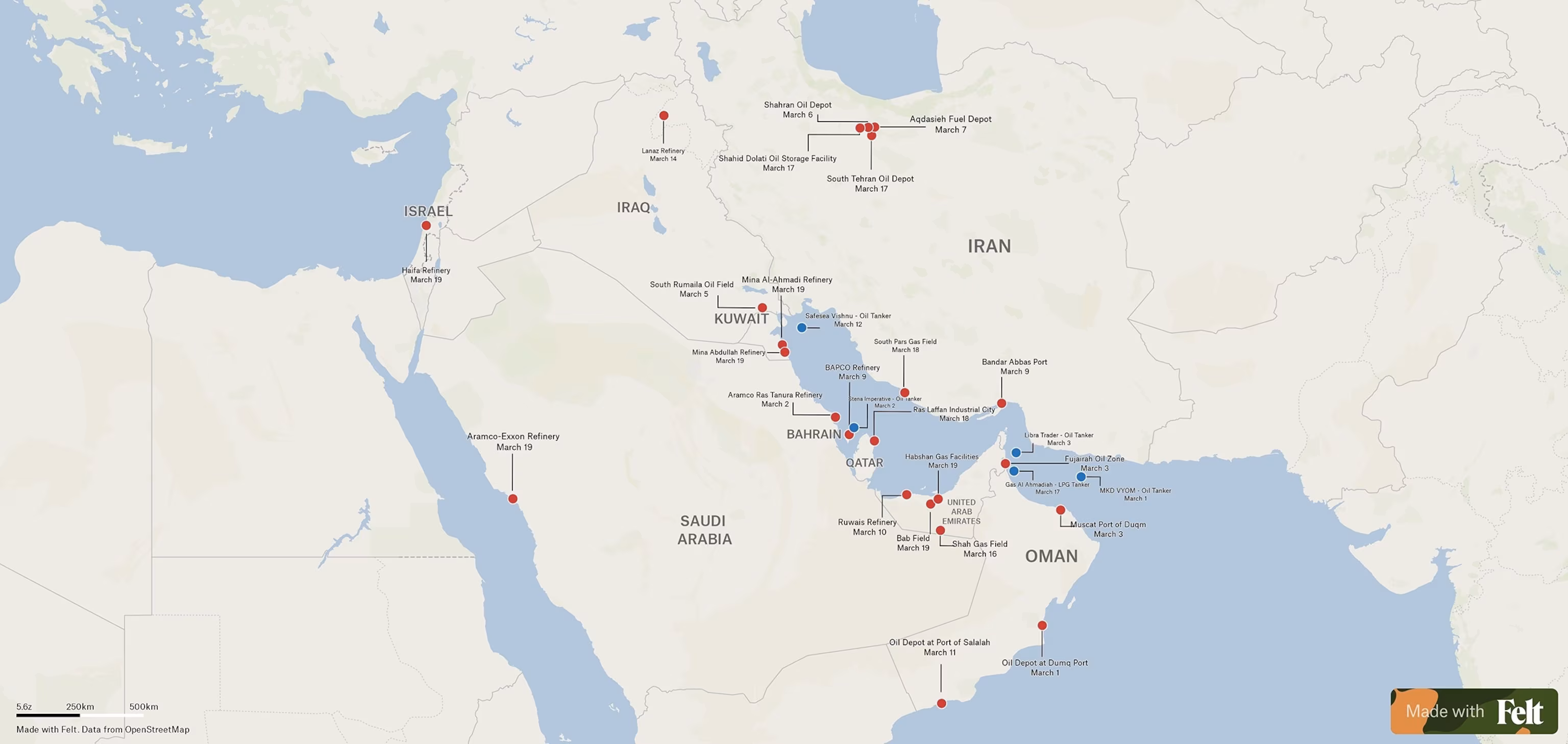 Nightmare fuel: Experts report 23 oil and gas facilities under fire since Iran clash started. 7