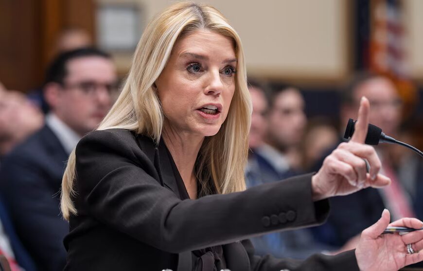 Justice Dept: Bondi Testimony Not Required in Epstein Inquiry After Subpoena Shift