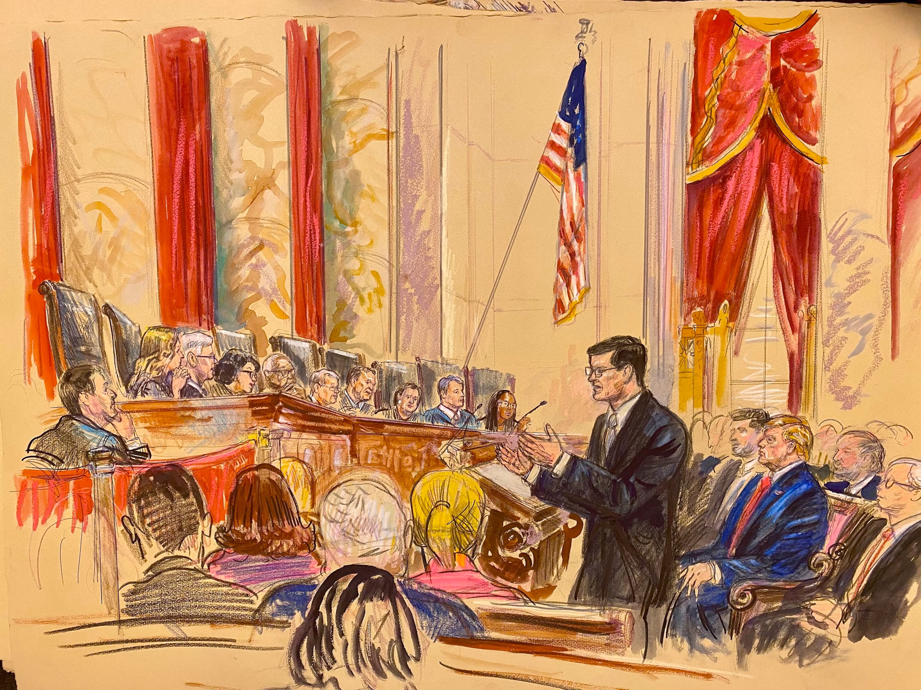 Trump lambastes citizenship by birth, judges following Supreme Court session. 7