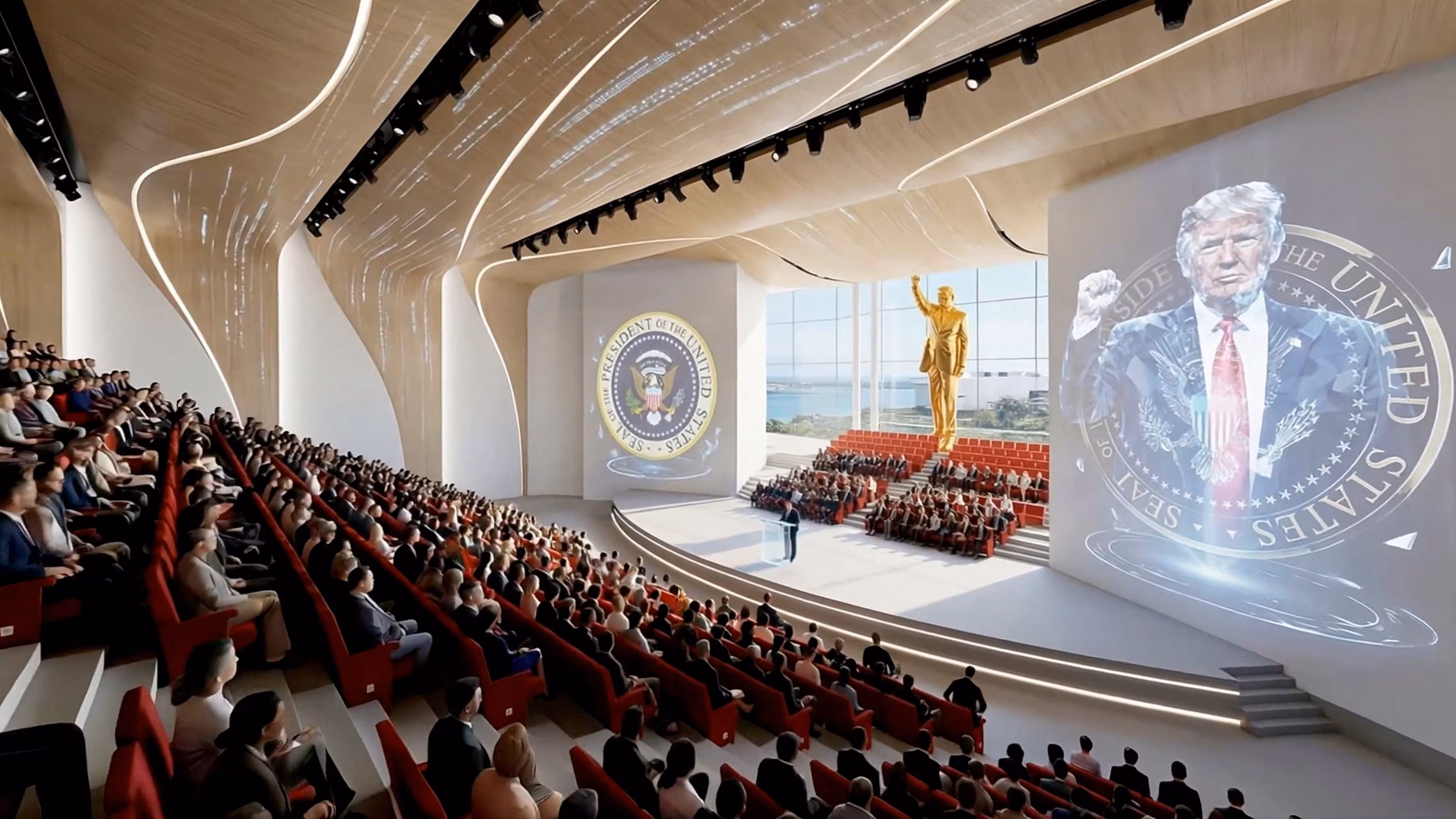 Trump details designs for presidential library, featuring donated Air Force One and Oval Office copy 8