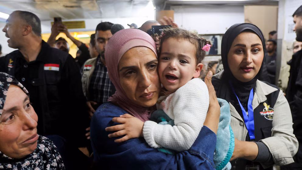 Palestinian Infants, Distant Since War's Onset, Together Again After Two Years 4