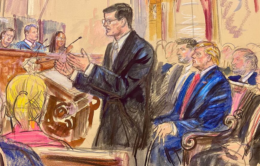 Trump lambastes citizenship by birth, judges following Supreme Court session.