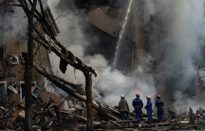 Kyiv Hit by Devastating Russian Missile Strike, President Reports