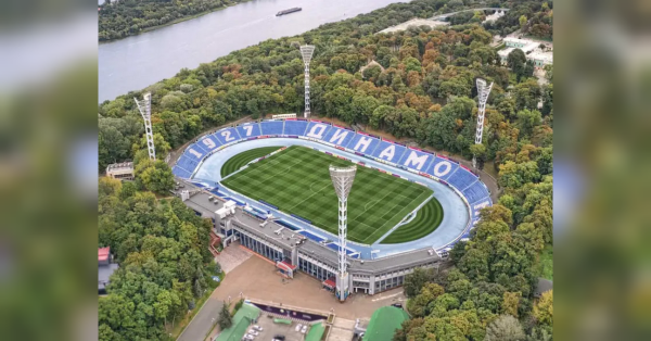 HOME 23 The capital's Lobanovsky Stadium suffered damage after a night attack by Russians: Dynamo match…