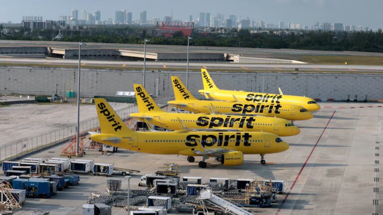 Airlines cut, limit prices for Spirit passengers needing to reschedule grounded trips. 3