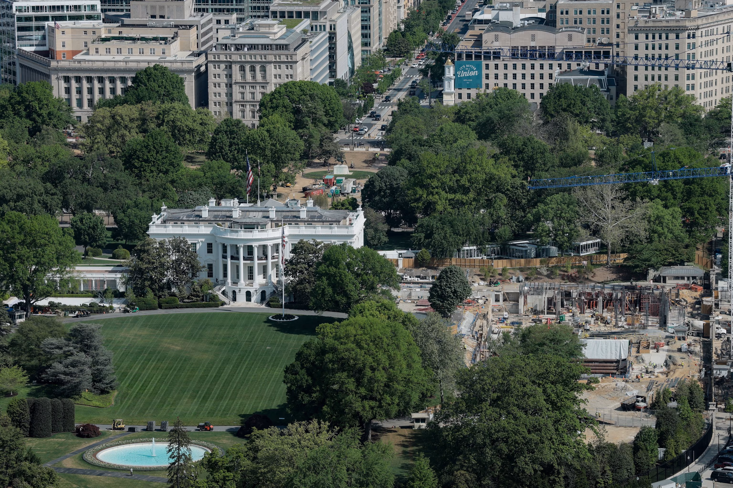 Unusual Trump-esque motion seeks to overturn ballroom ban as GOP eyes $400M fundraising. 7