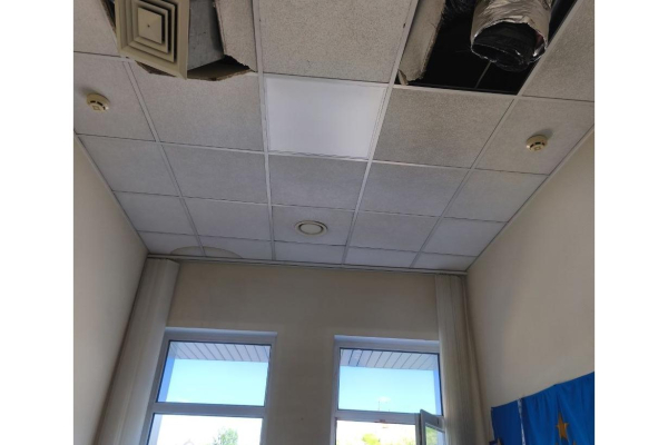 The capital's Lobanovsky Stadium suffered damage after a night attack by Russians: Dynamo match there today (photo) 13
