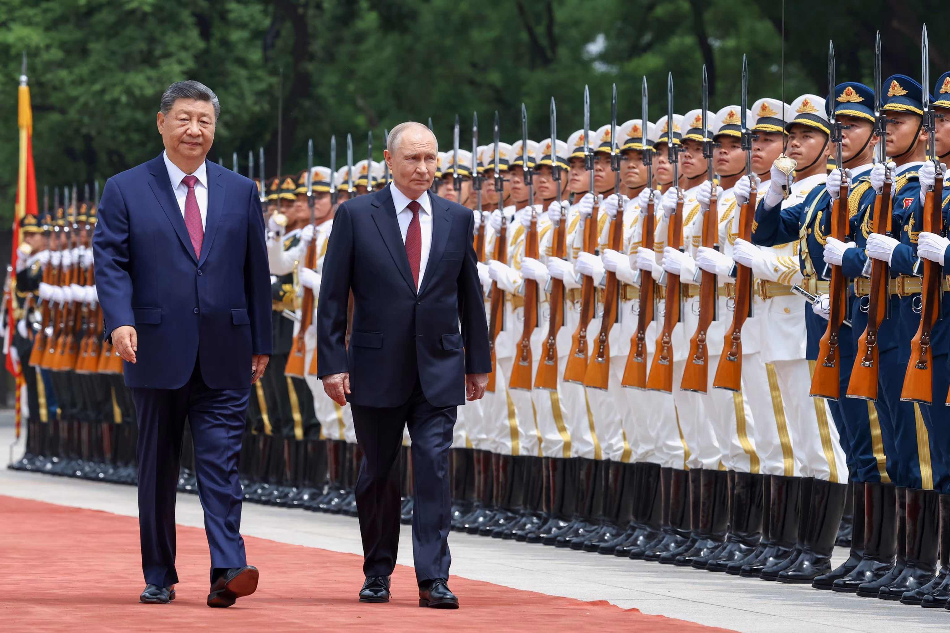 Xi, Putin decry 'deceitful' attacks, press US to halt Iran conflict. 7 Xi, Putin decry 'deceitful' attacks, press US to halt Iran conflict. 7