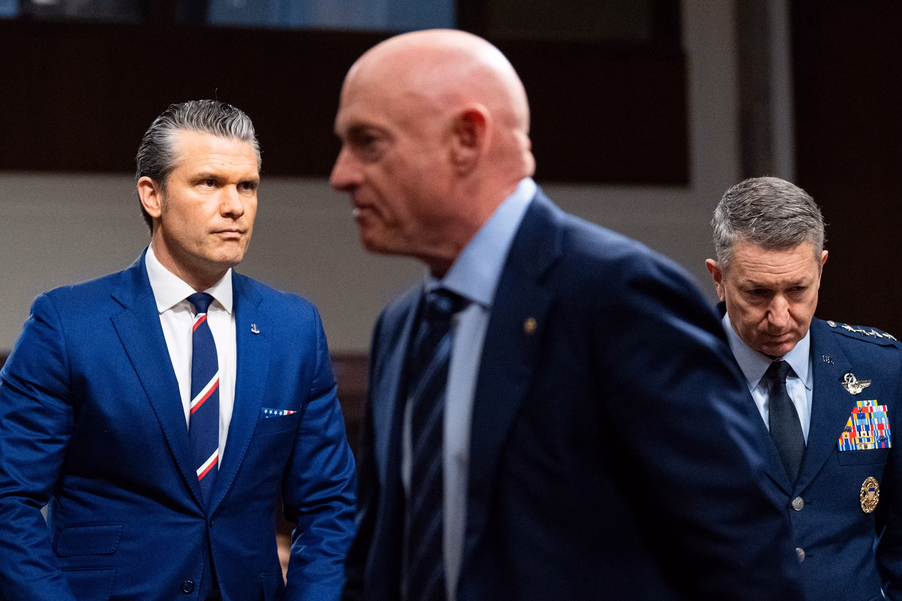 Hegseth aims to penalize Democratic Senator Mark Kelly once more for remarks on the armed forces. 4