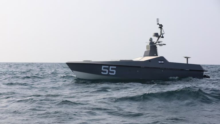 Robotic naval vessel saves two American sailors after aircraft downed by Iran's unmanned aerial vehicle. 17