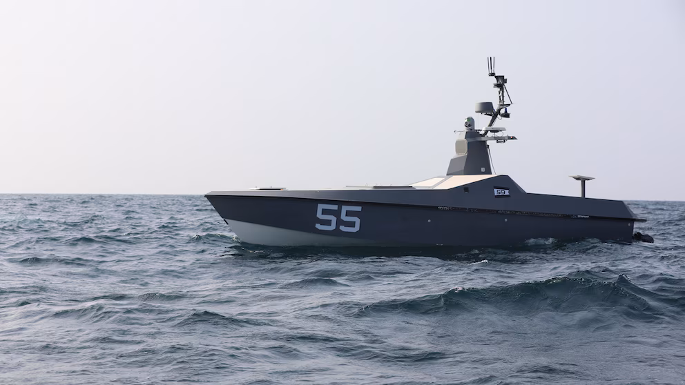 Robotic naval vessel saves two American sailors after aircraft downed by Iran's unmanned aerial vehicle. 5 Robotic naval vessel saves two American sailors after aircraft downed by Iran's unmanned aerial vehicle. 5