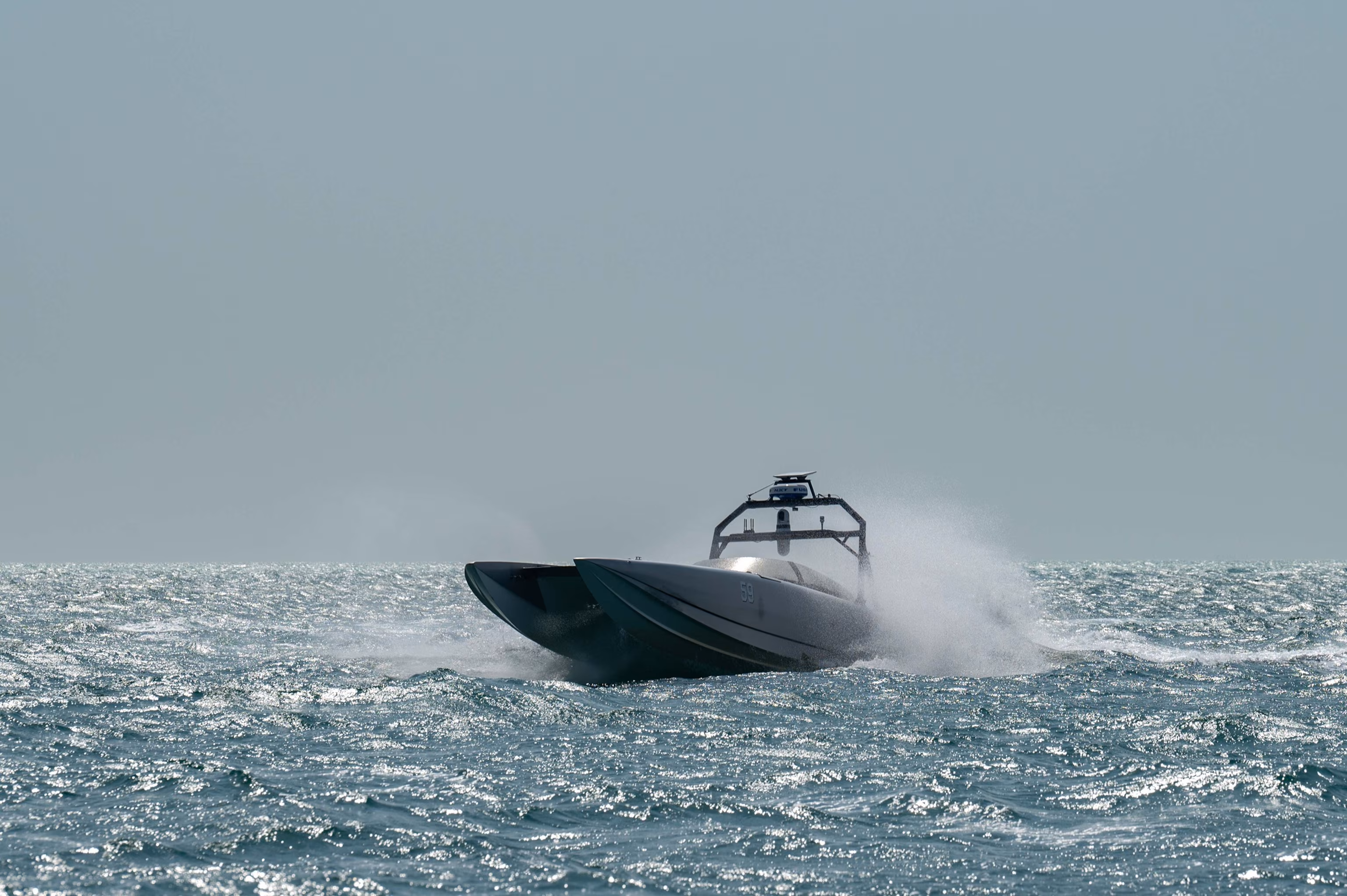 Robotic naval vessel saves two American sailors after aircraft downed by Iran's unmanned aerial vehicle. 7 Robotic naval vessel saves two American sailors after aircraft downed by Iran's unmanned aerial vehicle. 7