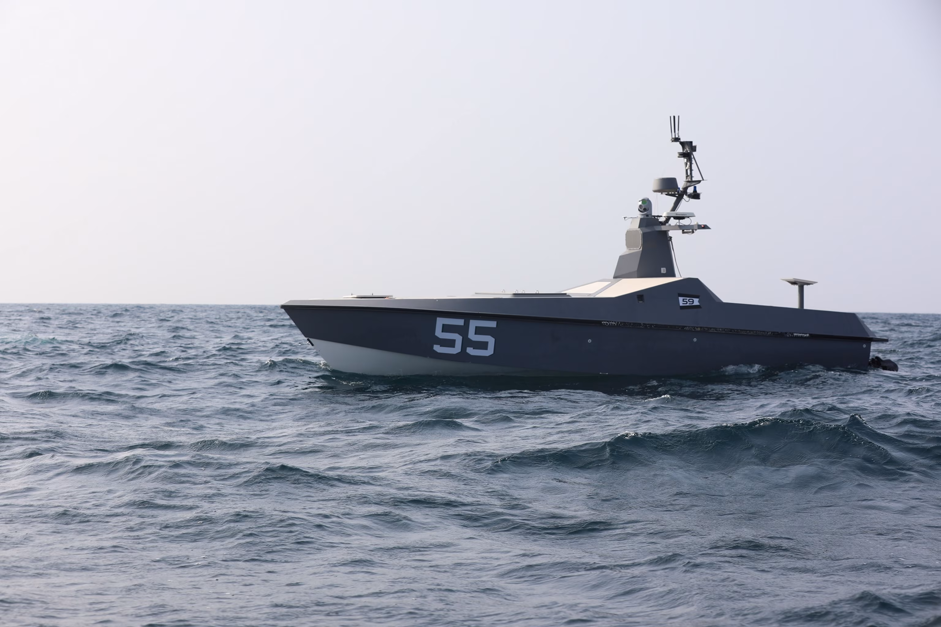 Robotic naval vessel saves two American sailors after aircraft downed by Iran's unmanned aerial vehicle. 6 Robotic naval vessel saves two American sailors after aircraft downed by Iran's unmanned aerial vehicle. 6