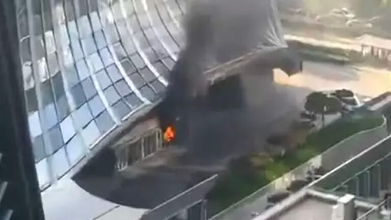 Small aircraft collides with Beijing's highest skyscraper 1