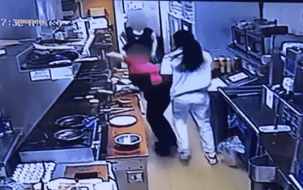 WATCH: US Man Punches Waitress, Runs Off After Co-Worker Pulls Out Gun